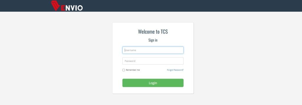 TCS Envio Login Guide - Master Shipping & Tracking Portal