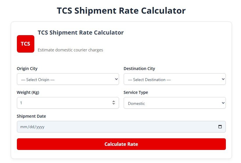 TCS Envio Login Guide - Master Shipping & Tracking Portal calculator