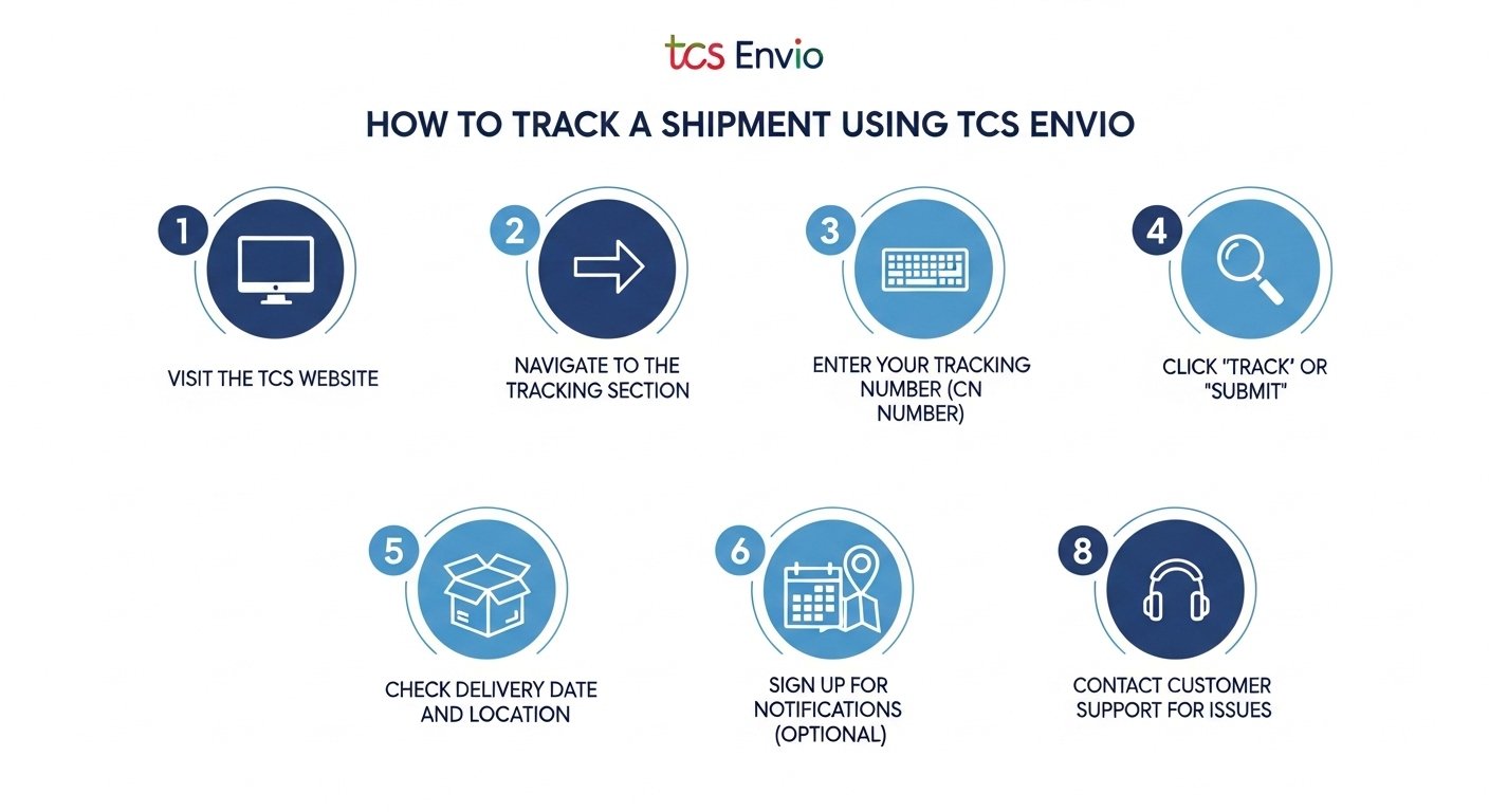 How to Track a Shipment Using TCS Envio (Step-by-Step)